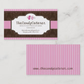 カスタムなキャンデーのサービス係の名刺 名刺 (正面/裏面)