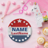 カスタムなキャンペーンテンプレート ペーパープレート (パーティー)