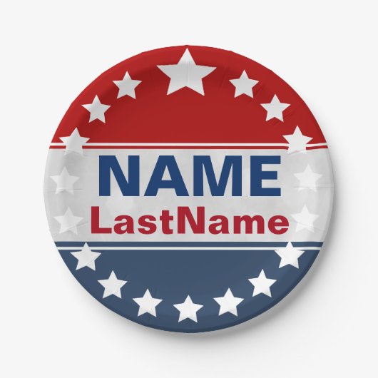 カスタムなキャンペーンテンプレート ペーパープレート (正面)