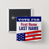 カスタムなキャンペーンボタンのテンプレート 缶バッジ (正面&裏面)