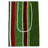 カスタムなクリスマスのギフト ミディアムペーパーバッグ (裏面)