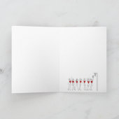 カスタムなクリスマスのネットボールおよび雪片 シーズンカード (内部)