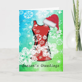 カスタムなクリスマスのネットボールおよび雪片 シーズンカード