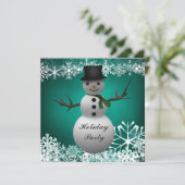 カスタムなクリスマスのパーティの招待状 招待状 (スタンド正面)