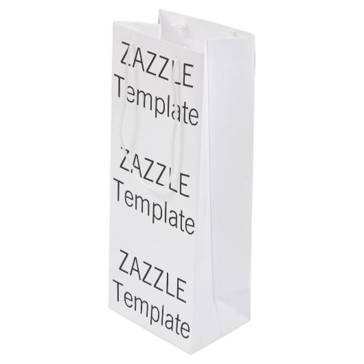 カスタムなクリスマスの光沢のあるワインのギフトバッグのブランク ワインギフトバッグ (正面アングル)