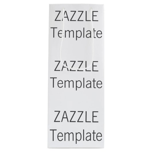 カスタムなクリスマスの光沢のあるワインのギフトバッグのブランク ワインギフトバッグ (正面)