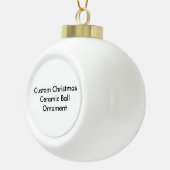 カスタムなクリスマスの陶磁器の球のオーナメント セラミックボールオーナメント (右)