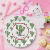 カスタムなクリスマスサボテンの紙皿 ペーパープレート (パーティー)