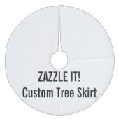 カスタムなクリスマスツリーのスカートのブランクのテンプレート フリース ツリースカート (正面)