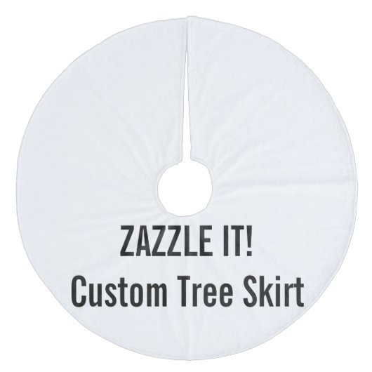 カスタムなクリスマスツリーのスカートのブランクのテンプレート フリース ツリースカート (正面)