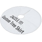 カスタムなクリスマスツリーのスカートのブランクのテンプレート フリース ツリースカート (アングル)