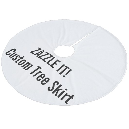 カスタムなクリスマスツリーのスカートのブランクのテンプレート フリース ツリースカート (アングル)
