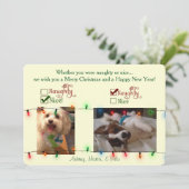 カスタムなクリスマス犬カード シーズンカード (スタンド正面)