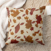 カスタムなクリーム色色の金紅葉 クッション (ブランケット)