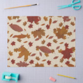 カスタムなクリーム色色の金紅葉 薄葉紙 (クラフト)