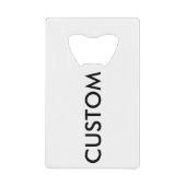 カスタムなクレジットカードの栓抜きのブランクのテンプレート クレジットカード栓抜き