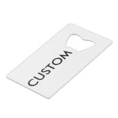 カスタムなクレジットカードの栓抜きのブランクのテンプレート クレジットカード栓抜き