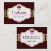 カスタムなケーキの球の名刺 名刺 (正面/裏面)