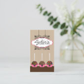 カスタムなケーキはベーカリーをぽんと鳴らします 名刺 (スタンド正面)