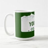 カスタムなコロラド州のナンバープレート コーヒーマグカップ (左)