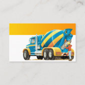 カスタムなコンクリートおよびコンクリートミキサー車の名刺 名刺 (裏面)