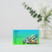 カスタムなコンクリートおよびコンクリートミキサー車 名刺 (スタンド正面)