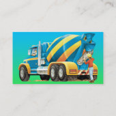 カスタムなコンクリートおよびコンクリートミキサー車 名刺 (裏面)