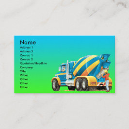 カスタムなコンクリートおよびコンクリートミキサー車 名刺
