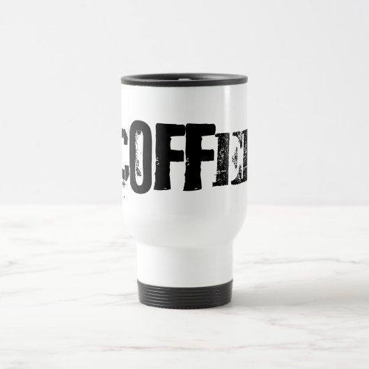 カスタムなコーヒータンブラー-個人化して下さい トラベルマグ (中央)