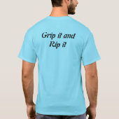 カスタムなゴルフテーマのTシャツ Tシャツ (裏面)