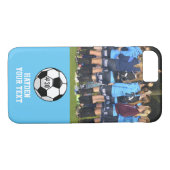 カスタムなサッカーの写真のコラージュの名前のチーム数 Case-Mate iPhoneケース (裏面(横))