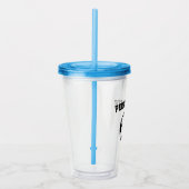 カスタムなサッカーの誕生会のアクリルのタンブラーガラス アクリルタンブラー (右)