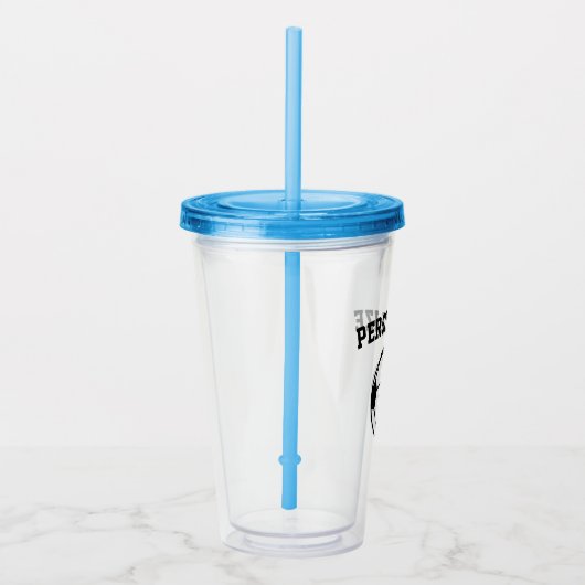 カスタムなサッカーの誕生会のアクリルのタンブラーガラス アクリルタンブラー (右)