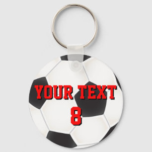 カスタムなサッカーボールKeychain キーホルダー