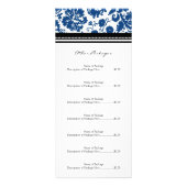 カスタムなサロンの棚は暗藍色のダマスク織を梳きます ラックカード (裏面)