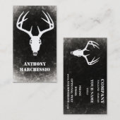 カスタムなシカの狩りのスカル 名刺 (正面/裏面)