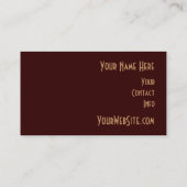 カスタムなジョゼの1:9の聖なる書物、経典の個人事業カード 名刺 (裏面)