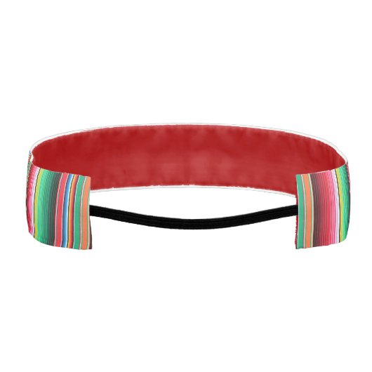 カスタムなスペイン人のSerapeのメキシコ総括的なパーソナライズ アスレチックヘッドバンド (裏面)