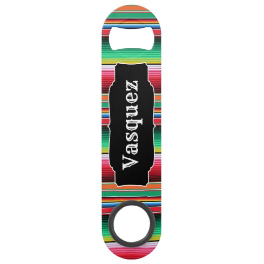 カスタムなスペイン人のSerapeのメキシコ総括的なパーソナライズ スピード栓抜き (正面)