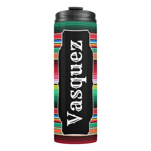 カスタムなスペイン人のSerapeのメキシコ総括的なパーソナライズ タンブラー (正面)