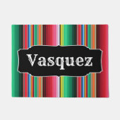 カスタムなスペイン人のSerapeのメキシコ総括的なパーソナライズ ドアマット (正面)