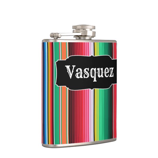 カスタムなスペイン人のSerapeのメキシコ総括的なパーソナライズ フラスク (右)