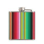 カスタムなスペイン人のSerapeのメキシコ総括的なパーソナライズ フラスク (裏面)