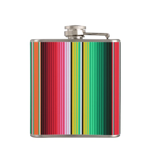 カスタムなスペイン人のSerapeのメキシコ総括的なパーソナライズ フラスク (裏面)