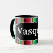 カスタムなスペイン人のSerapeのメキシコ総括的なパーソナライズ マグカップ (正面左)