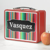 カスタムなスペイン人のSerapeのメキシコ総括的なパーソナライズ メタルランチボックス (インサイチュ)