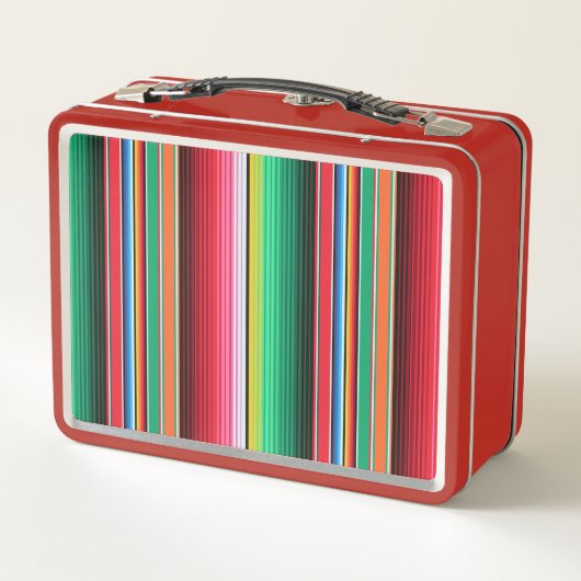 カスタムなスペイン人のSerapeのメキシコ総括的なパーソナライズ メタルランチボックス (裏面)