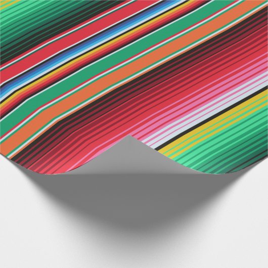 カスタムなスペイン人のSerapeのメキシコ総括的なフェスタ ラッピングペーパー (角)