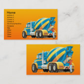 カスタムなセメントまたはトラックミキサの建築 名刺 (正面/裏面)