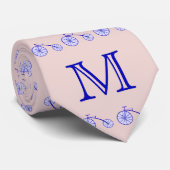 カスタムなタイの自転車のヴィンテージのモノグラムのデザイン ネクタイ (ロール)